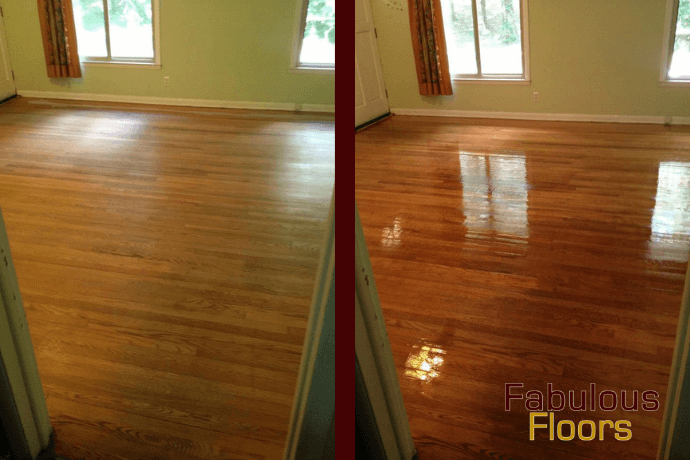 before and after wood floor refinishing in newark new jersey