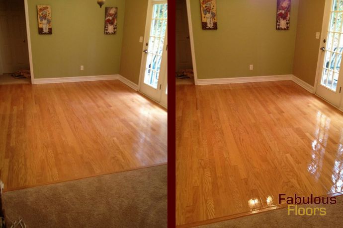 before and after hardwood floor resurfacing in south jersey, nj