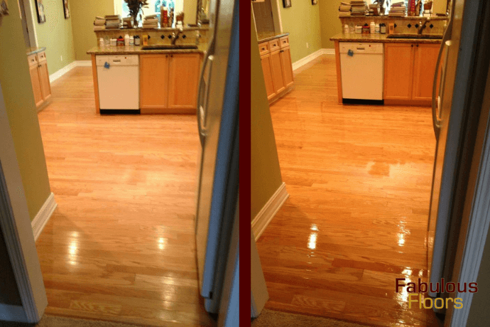 March Resurfacing before and after hardwood floor resurfacing in central jersey, nj