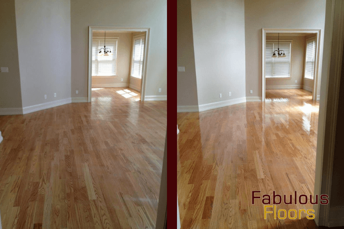 before and after floor resurfacing service